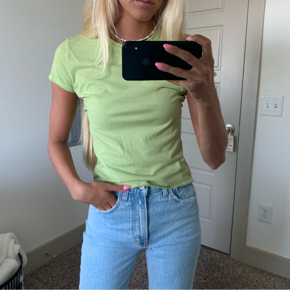 Wild Fable Lime Green Baby Tee